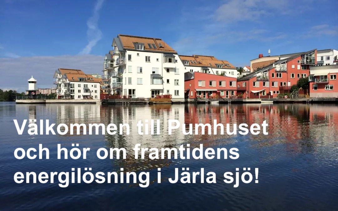 Anmäl dig till “Samkväm i Pumphuset om framtidens energilösningar i Järla Sjö”!